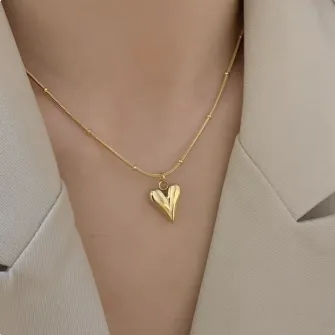 Korean Style Fashion Heart Necklace 
